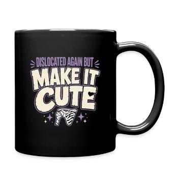 Eds-bewusstsein Ehlers-danlos Zebra-krieger - Tasse einfarbig - Schwarz - Rechts