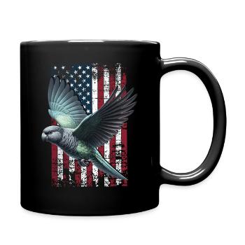 Perroquet pionus Perroquet à croupion rouge des États-Unis - Mug uni - noir - Droite