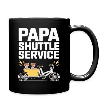 Papa Shuttle Service Cargo Bike Papa - Full Colour Mug - black - Right