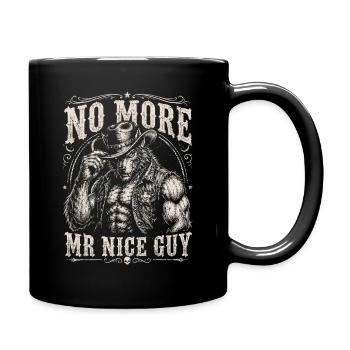 Not a nice guy cowboy - Full Colour Mug - black - Right