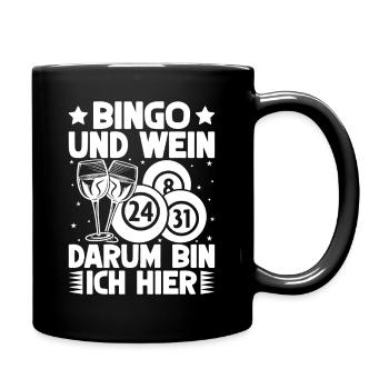 Bingo Players Bingo & Wine That's Why I'm Here - Full Colour Mug - black - Right