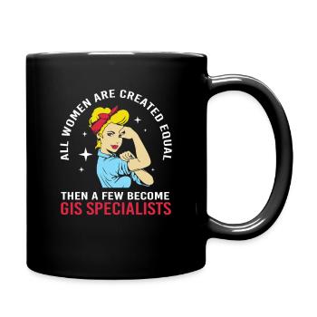 GIS Kartografie Kartograf Geografie Geography - Tasse einfarbig - Schwarz - Rechts