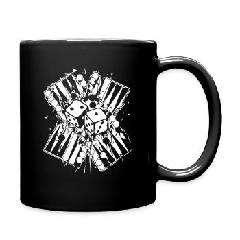 Backgammon | Jeu de société | Don - Mug uni - noir - Droite