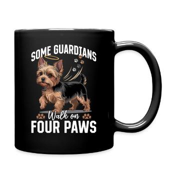 Yorkshire Terrier Yorkie Dog Breed - Full Colour Mug - black - Right