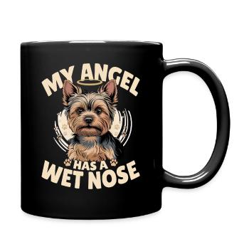 Yorkshire Terrier Yorkie Dog Breed - Full Colour Mug - black - Right