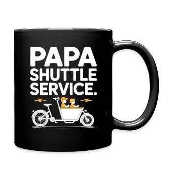 Papa Shuttle Service Cargo Bike Papa - Full Colour Mug - black - Right