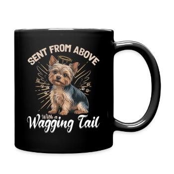 Yorkshire Terrier Yorkie Dog Breed - Full Colour Mug - black - Right