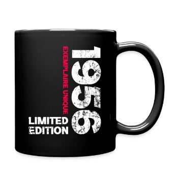 Vintage 1956 Gift 70 Years Man Anniversary - Full Colour Mug - black - Right
