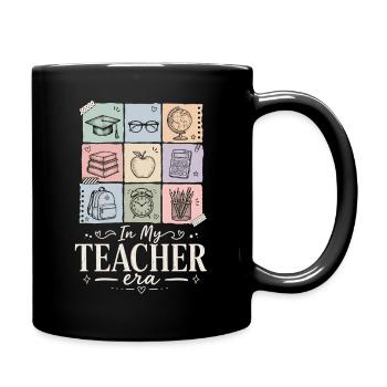 Teacher Era School Shirt - Full Colour Mug - black - Right