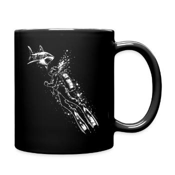 Chemise sous-marine Diver Shark - Mug uni - noir - Droite