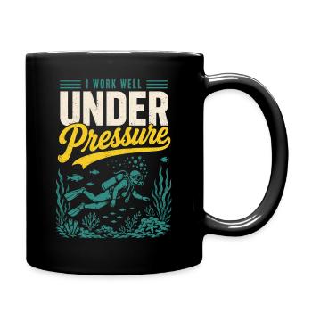 Chemise de plongeur sous pression - Mug uni - noir - Droite