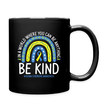 Soyez bienveillants Attentive arc-en-ciel - Mug uni - noir - Droite