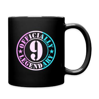 9e anniversaire Garçon Fille Légende Officielle 9 - Mug uni - noir - Droite