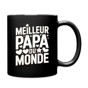 Meilleur Papa du Monde - Cadeau Fête des Pères - Mug uni - noir - Droite