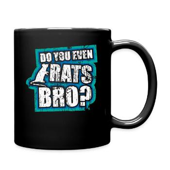 Rat, house rat, rat owner, rat lover - Full Colour Mug - black - Right
