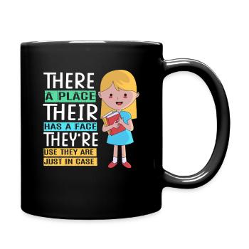 Grammar English Spelling - Full Colour Mug - black - Right
