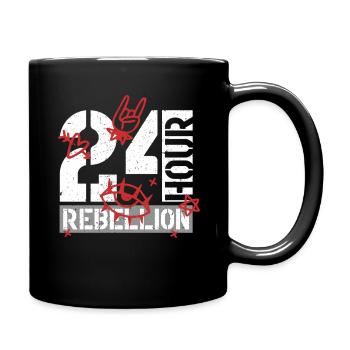 Punk For A Day 24 Hour Rebellion - Tasse einfarbig - Schwarz - Rechts