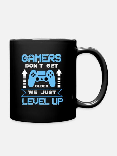 Gamers Don't Get Old We Just Level Up - Mug uni - noir