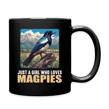 Magpies Magpie - Full Colour Mug - black - Right