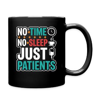 Nachtschicht-krankenschwester, Müde - Tasse einfarbig - Schwarz - Rechts