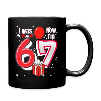 I was 6 Now Im 7 Birthday Shirt Kids 7 Birthday - Mug uni - noir - Droite