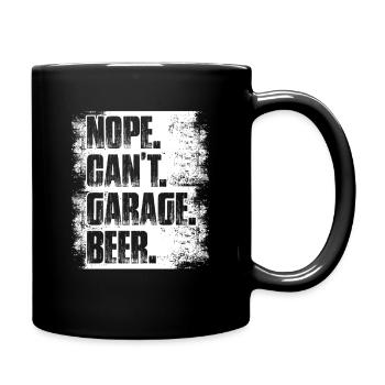 Non, je ne peux pas faire de garage de bière Amoureux de voitures Mécanicien automobile - Mug uni - noir - Droite