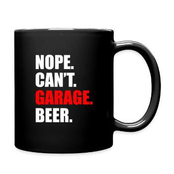 Non, je ne peux pas faire de garage de bière Amoureux de voitures Mécanicien automobile - Mug uni - noir - Droite