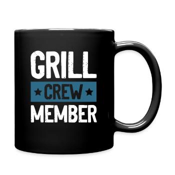 Grill Crew - Tasse einfarbig - Schwarz - Rechts