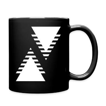 Conception des triangles géométriques - Mug uni - noir - Droite