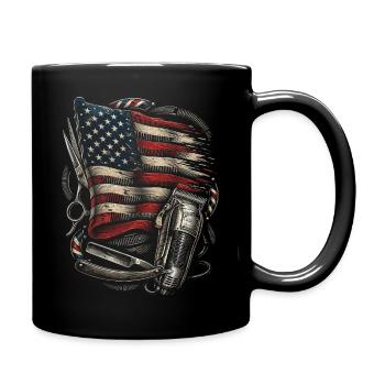 Barber Barbier - Tasse einfarbig - Schwarz - Rechts