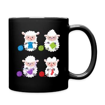 Lambs Knit Yarn Pals - Tasse einfarbig - Schwarz - Rechts