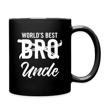 World's Best Bro Onkel - Tasse einfarbig - Schwarz - Rechts