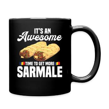 Sarmale-Küche Foodie-Gericht Serbischer Snack - Tasse einfarbig - Schwarz - Rechts