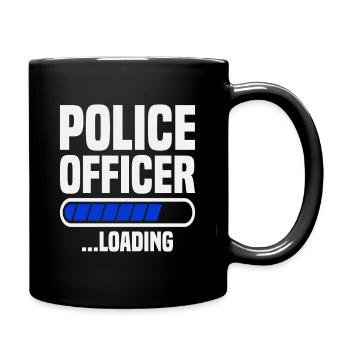 Polizist lädt Polizeischule Graduierter Polizei - Tasse einfarbig - Schwarz - Rechts