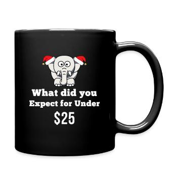 Elefanten-Weihnachtsmann Snark unter 25 $ - Tasse einfarbig - Schwarz - Rechts