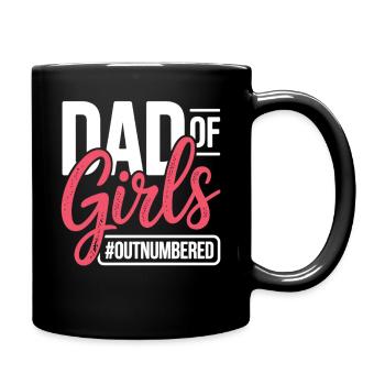 Papa des filles en infériorité numérique Papa qui dit - Mug uni - noir - Droite