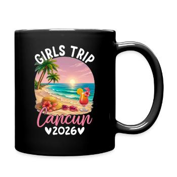 Girls Trip Cancun 2026 - Full Colour Mug - black - Right