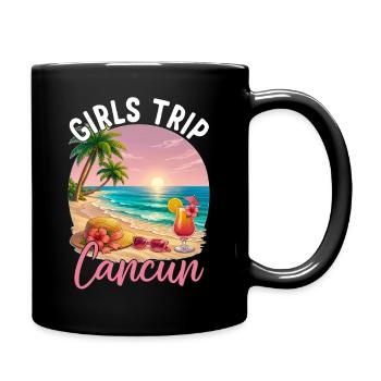 Girls Trip Cancun - Full Colour Mug - black - Right