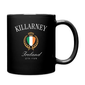 Couronne des armoiries d’Irlande de Killarney – Souvenir de voyage - Mug uni - noir - Droite