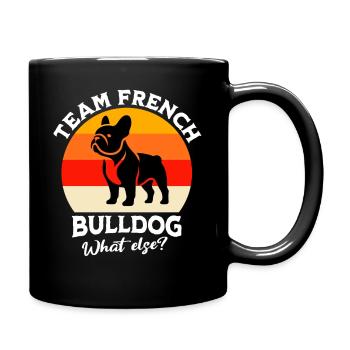 Team French Bulldog - Full Colour Mug - black - Right