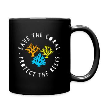 Coral Rescue Circle - Full Colour Mug - black - Right