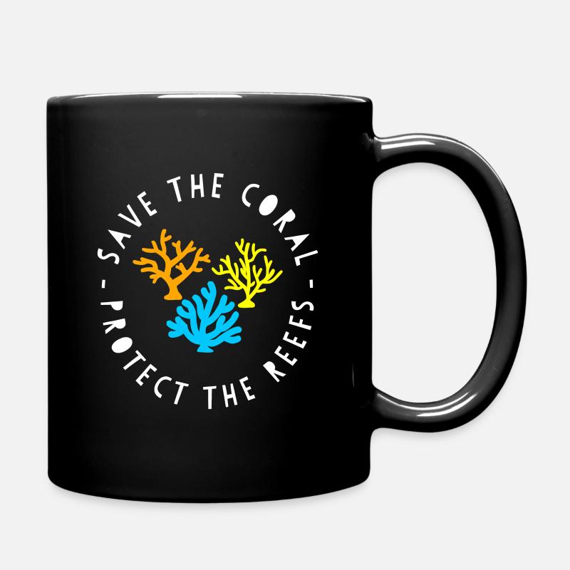 Cercle de sauvetage des coraux - Mug uni - noir
