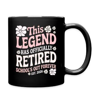 teacher Retirement Gifts for Teachers Retirement - Full Colour Mug - black - Right