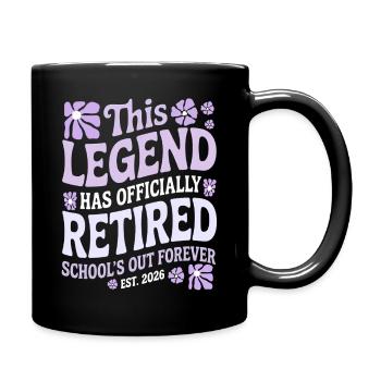 teacher Retirement Gifts for Teachers Retirement - Full Colour Mug - black - Right