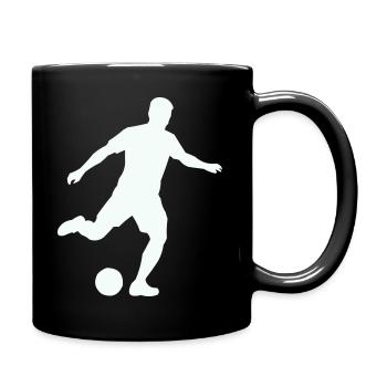 Football Sport Silhouette - Full Colour Mug - black - Right