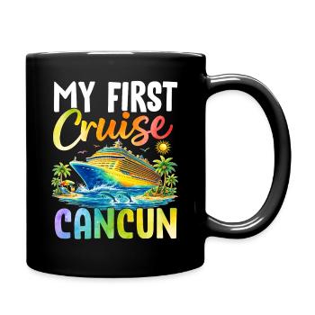 Ma première croisière à Cancún - Mug uni - noir - Droite