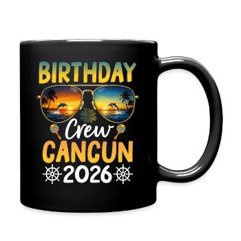 Équipe d’anniversaire Cancún 2026 - Mug uni - noir - Droite