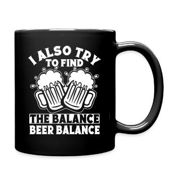 Pilates Enthusiasts Try To Find The Beer Balance - Tasse einfarbig - Schwarz - Rechts