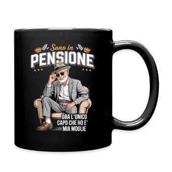 Sono in Pensione Ora L'Unico Capo Che Ho È Mia Mog - Tasse einfarbig - Schwarz - Rechts
