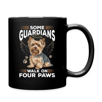 Yorkshire Terrier Yorkie Dog Breed - Full Colour Mug - black - Right